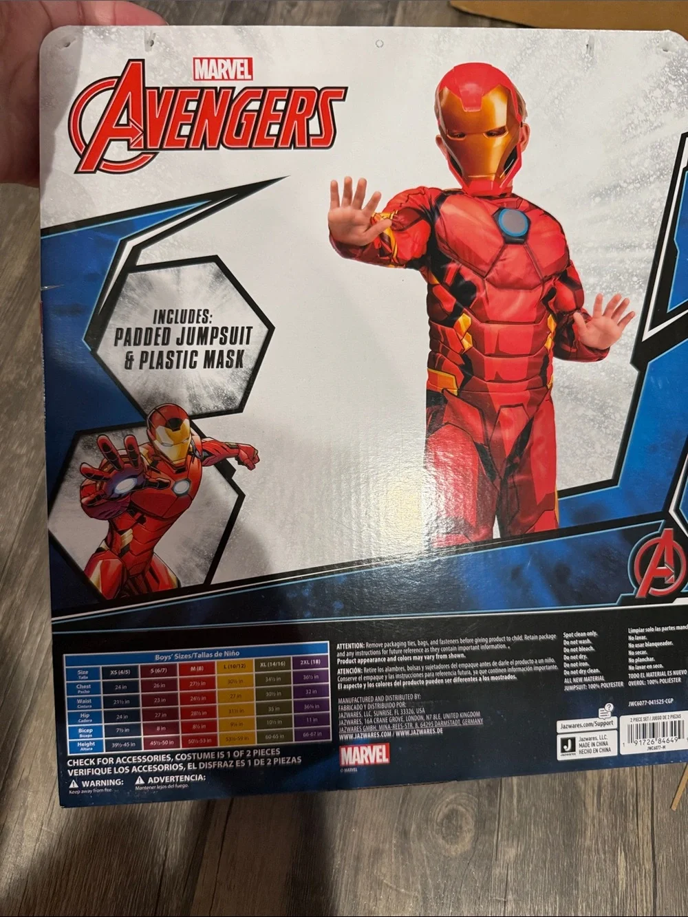 Marvel Avengers Iron Man Halloween Costume